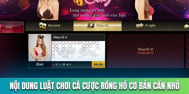 Nội dung luật chơi cá cược Rồng Hổ cơ bản cần nhớ